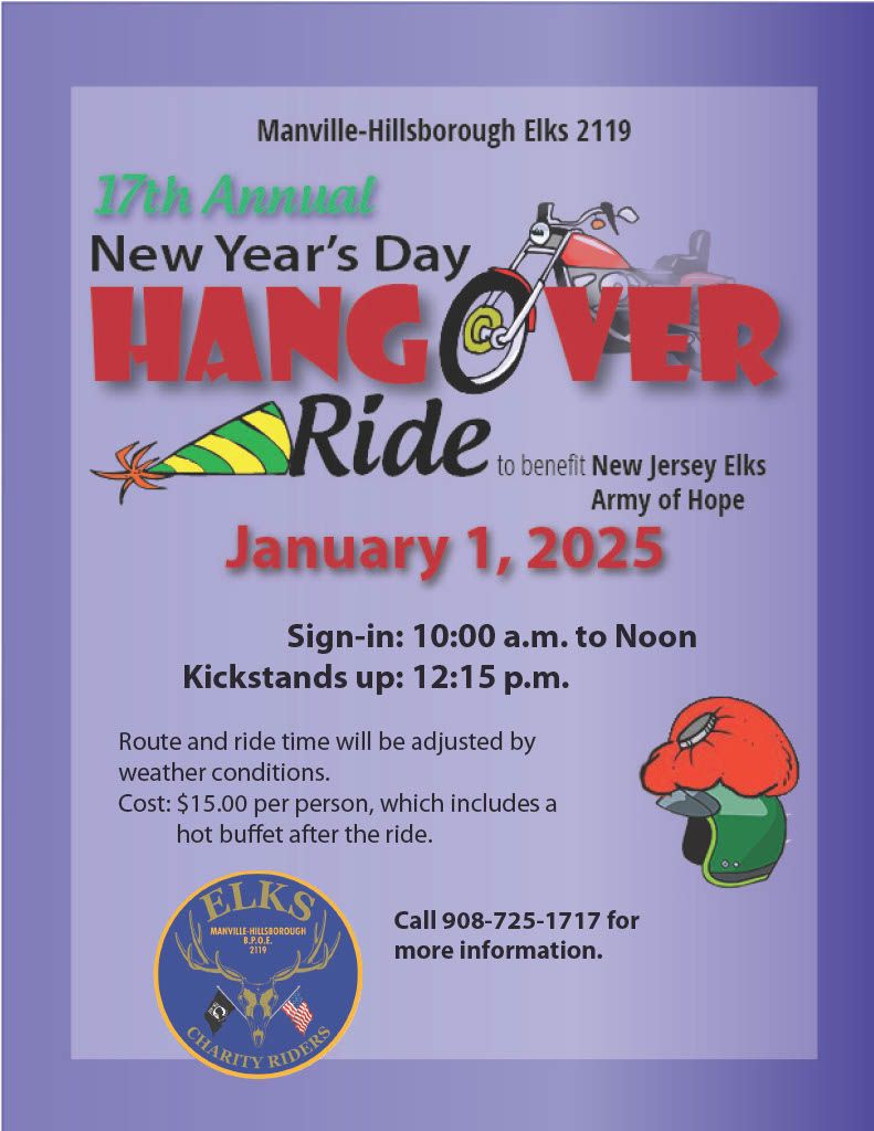 Manville-Hillsborough ELKS 17th annual "Hangover Ride"