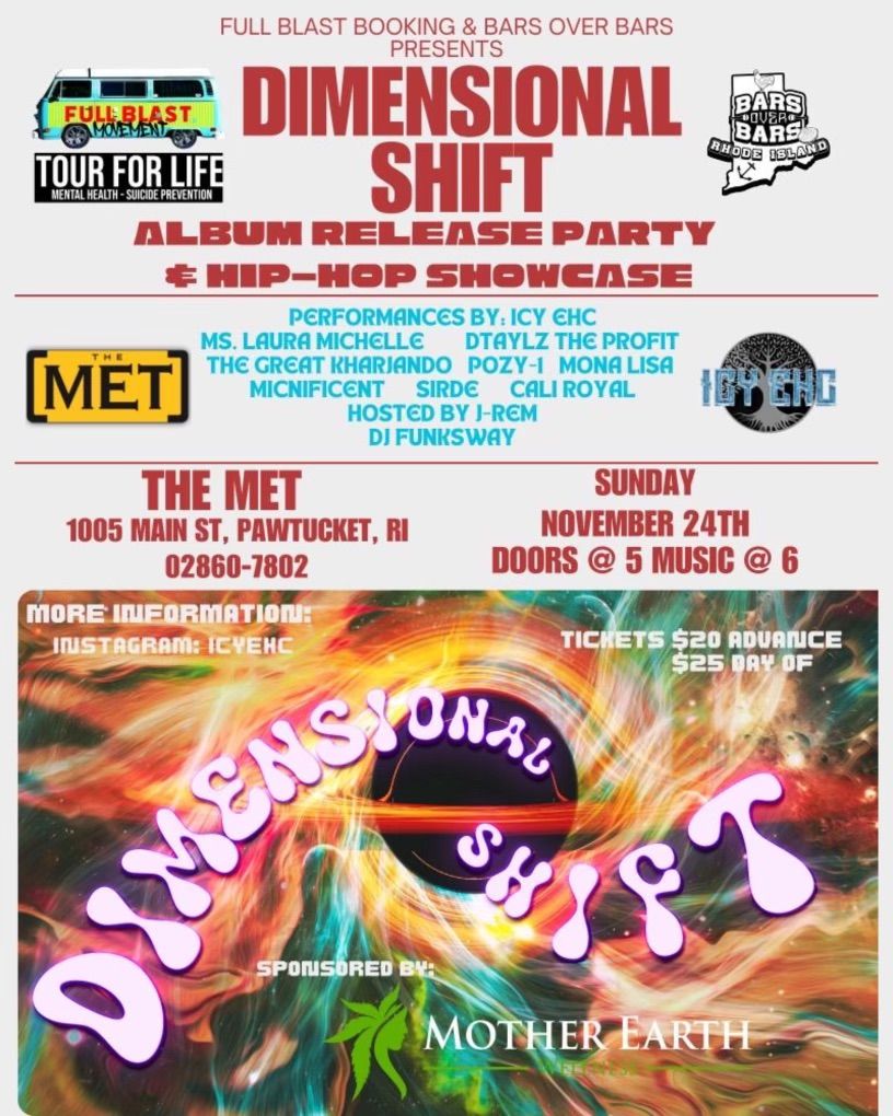 Bars Over Bars & Full Blast Booking Presents: Dimensional Shift Album Release Party