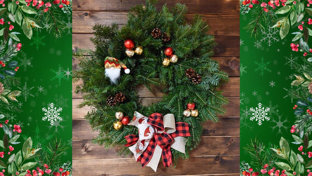 Fresh Evergreen Wreath Workshop #8