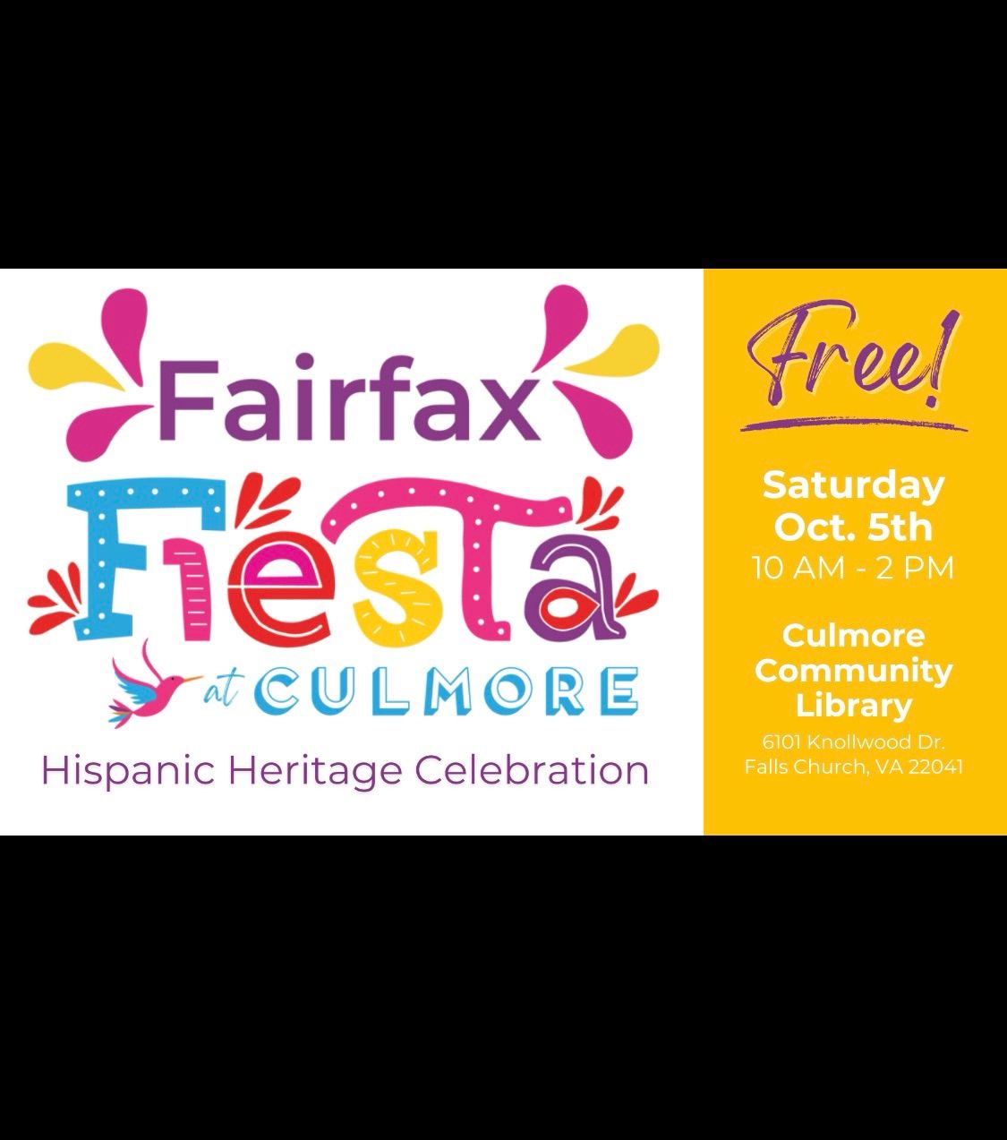 Fairfax Fiesta at Culmore - Hispanic Heritage Celebration