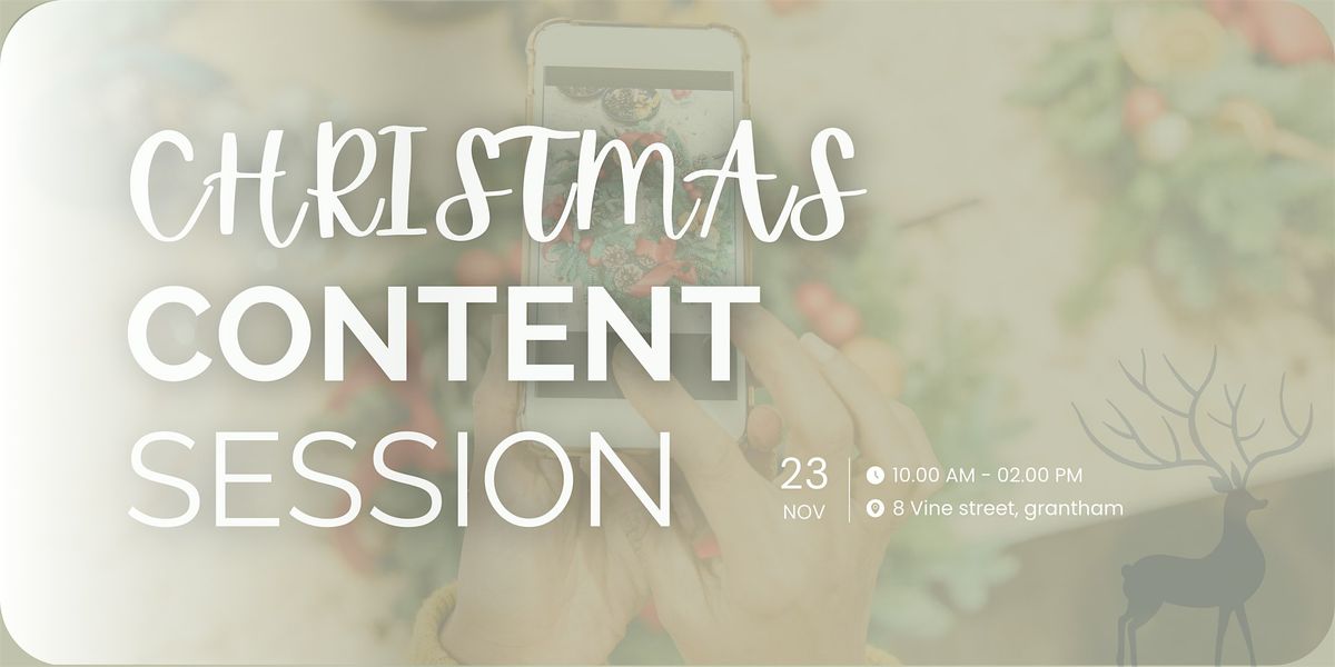 Christmas Content Day | Professional Photos + Reel for Businesses