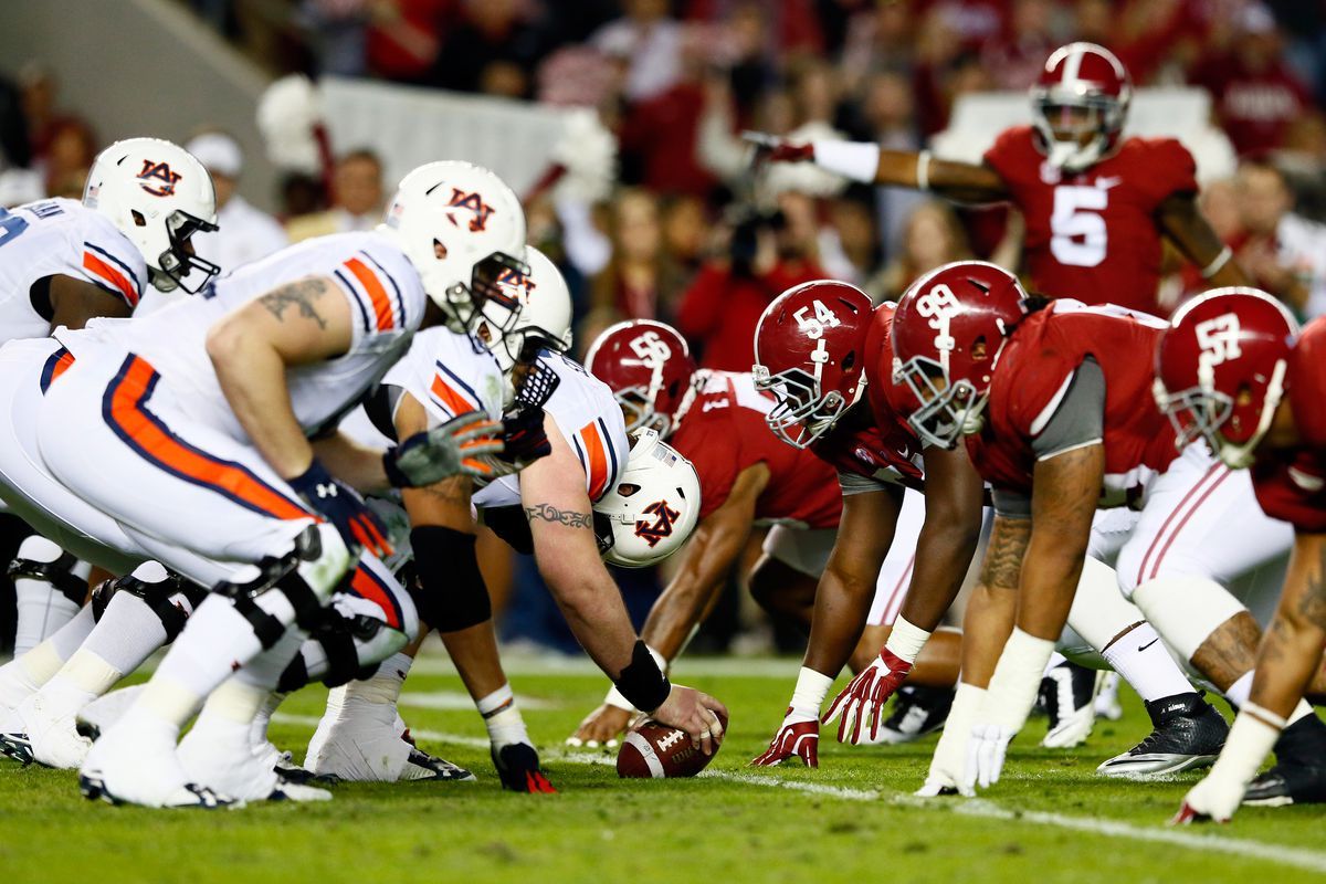 Auburn Tigers at Alabama Crimson Tide Football