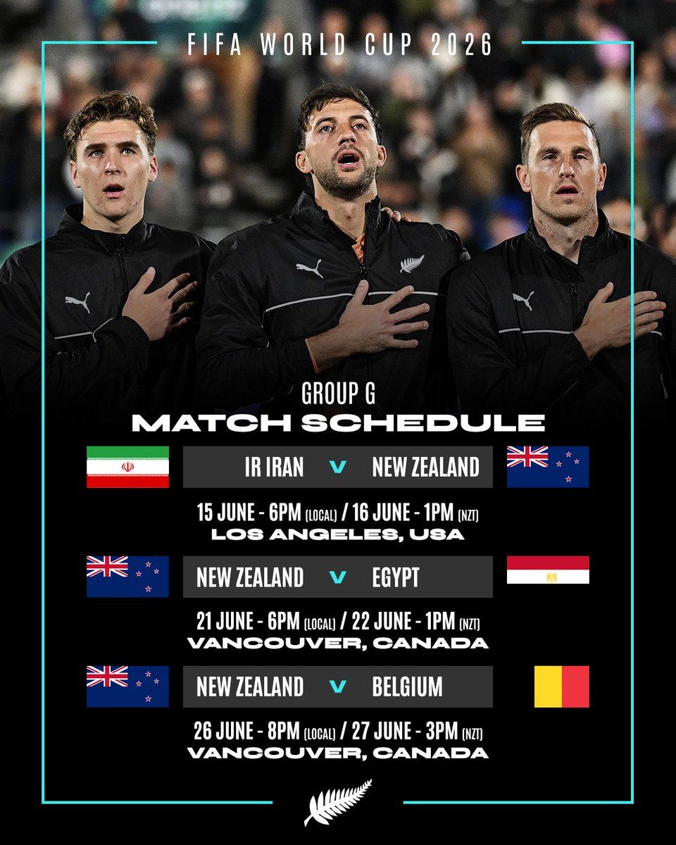 FIFA World Cup 26: Group G: Iran vs. New Zealand - Match 15