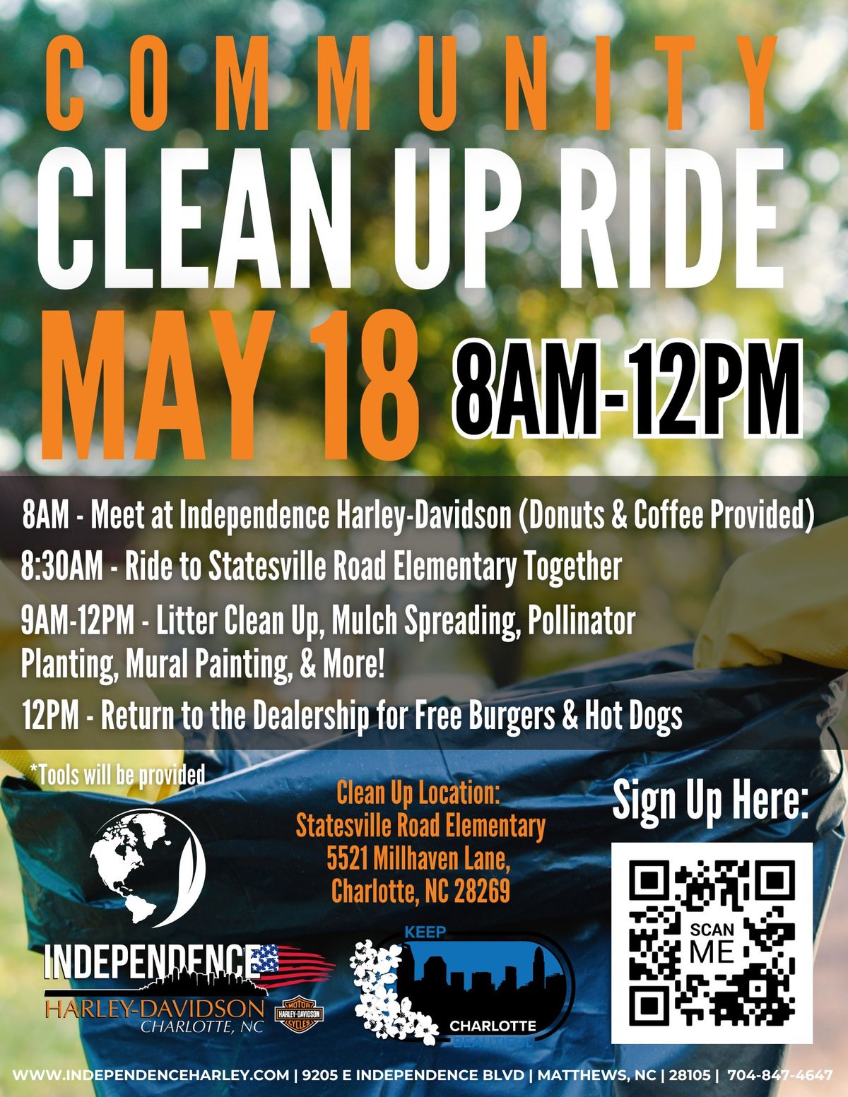 Community Clean Up Ride