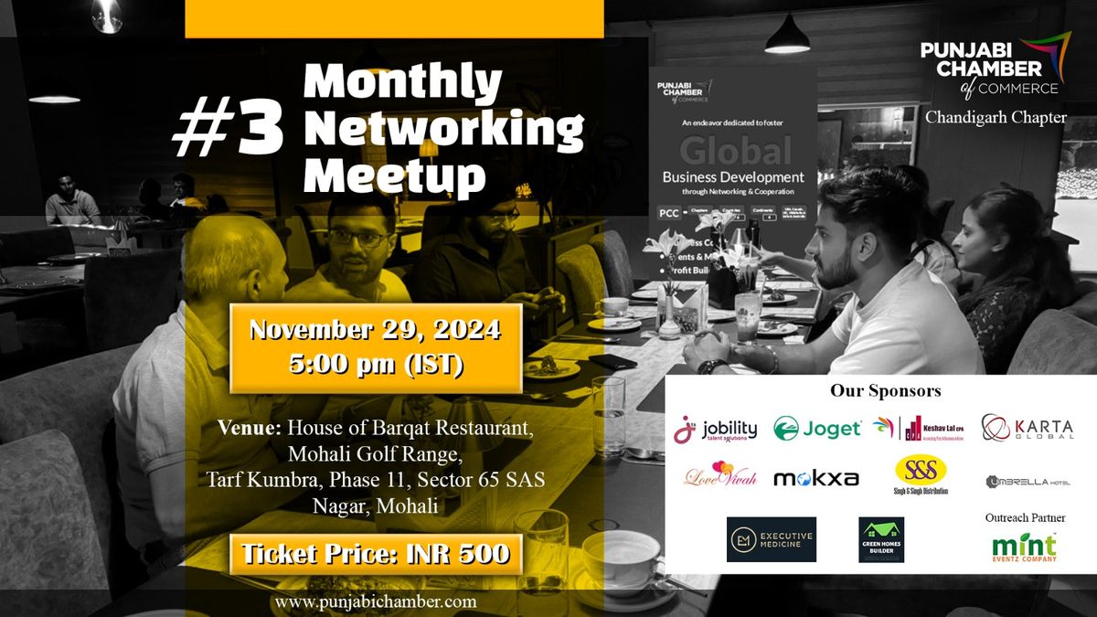 Networking MeetUp#3 - PCC Chandigarh