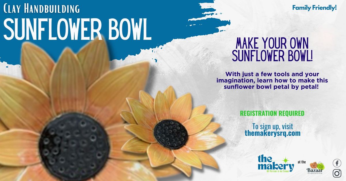 Clay Sunflower Bowl Handbuilding