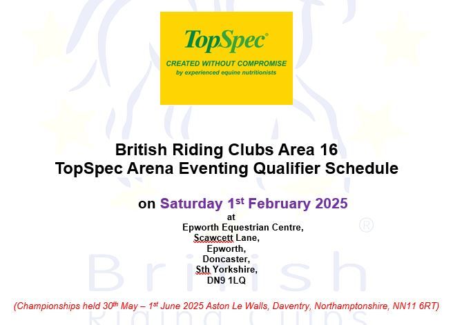 BRC Arena Eventing Qualifier 1st February 2025