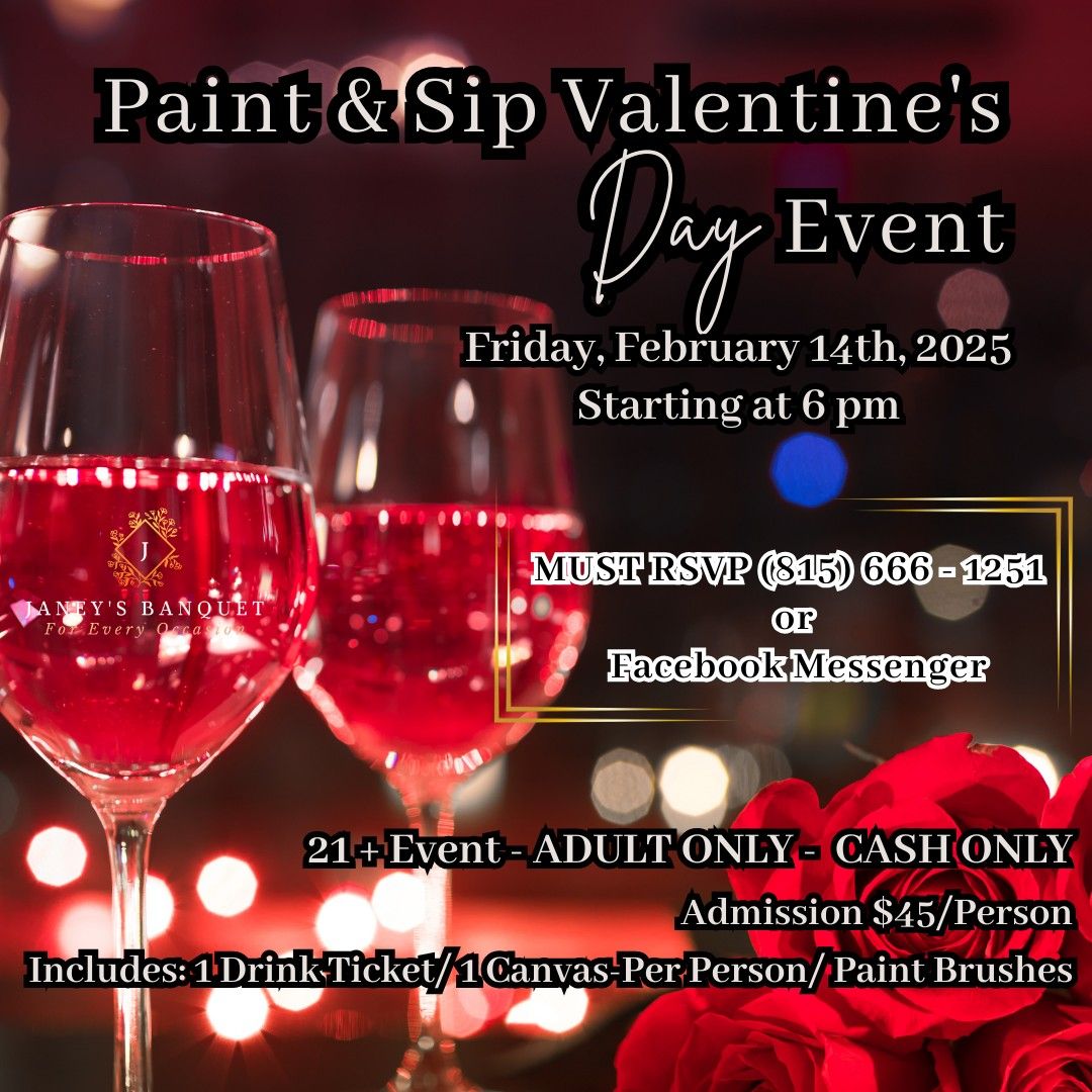 Paint & Sip Valentine's Day Event