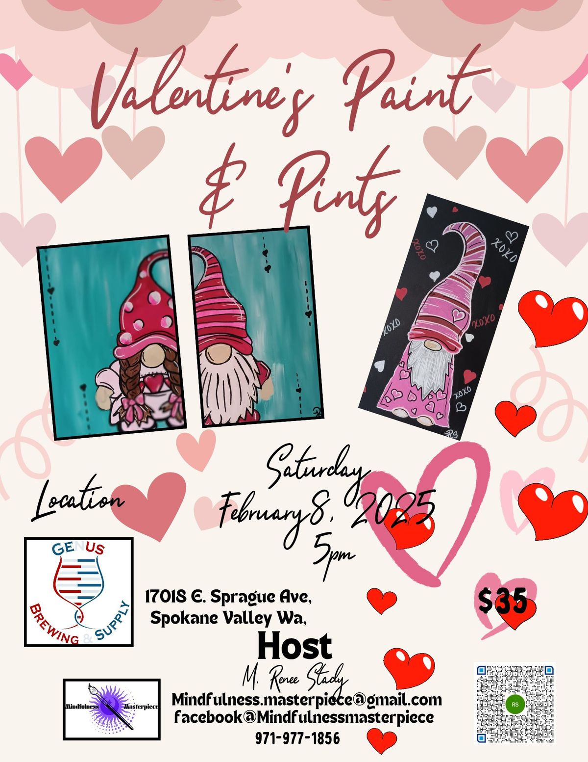 Valentine\u2019s Paint & Pints