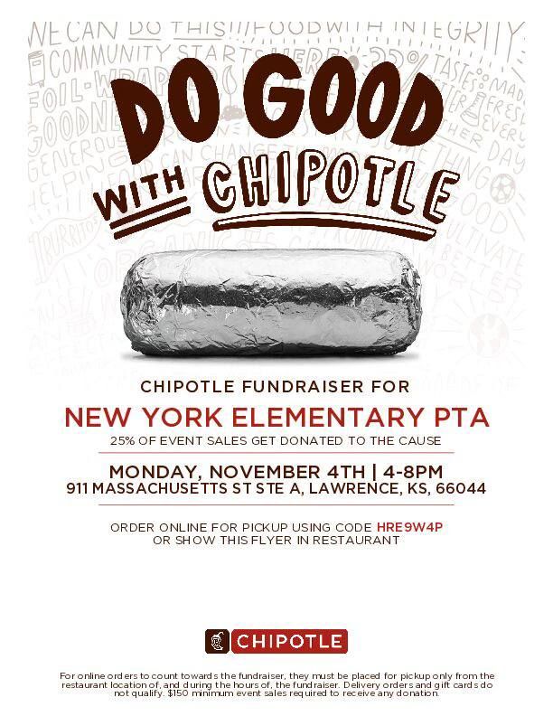 Chipotle Dine and Donate for New York Elementary PTA 