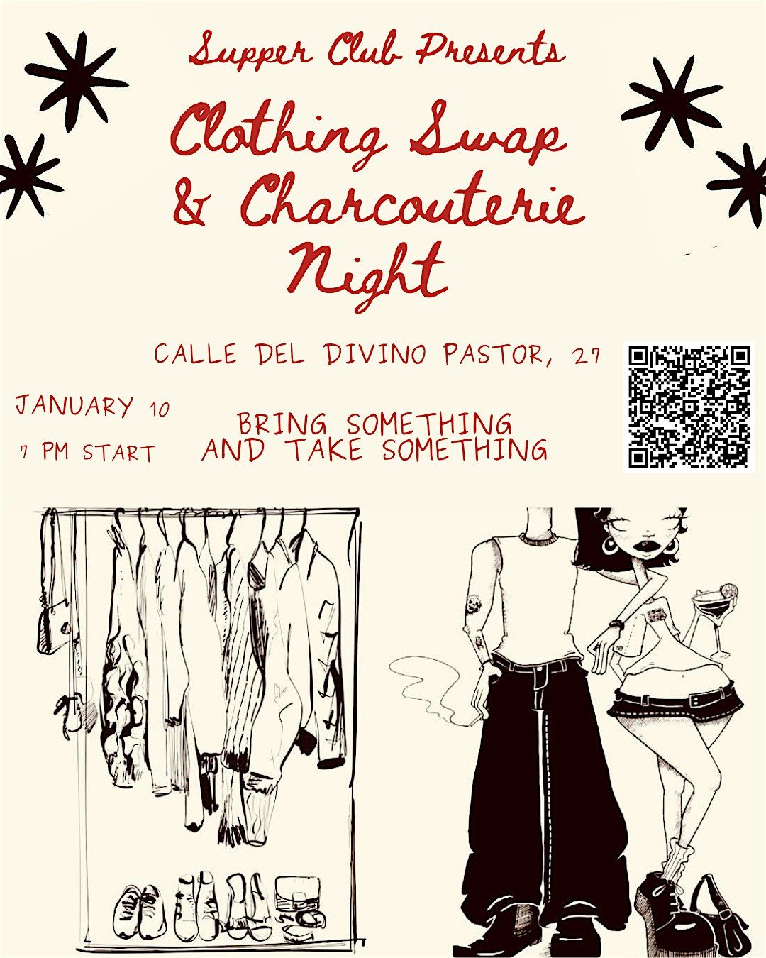 Clothing Swap and Charcuterie Board Night