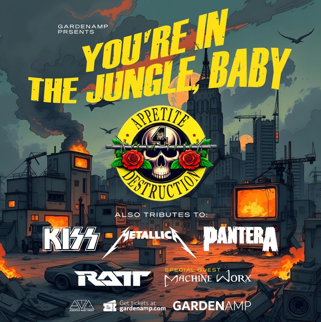 Guns N Roses  Pantera  KISS  Metallica & Ratt Tributes: Appetite For Destruction