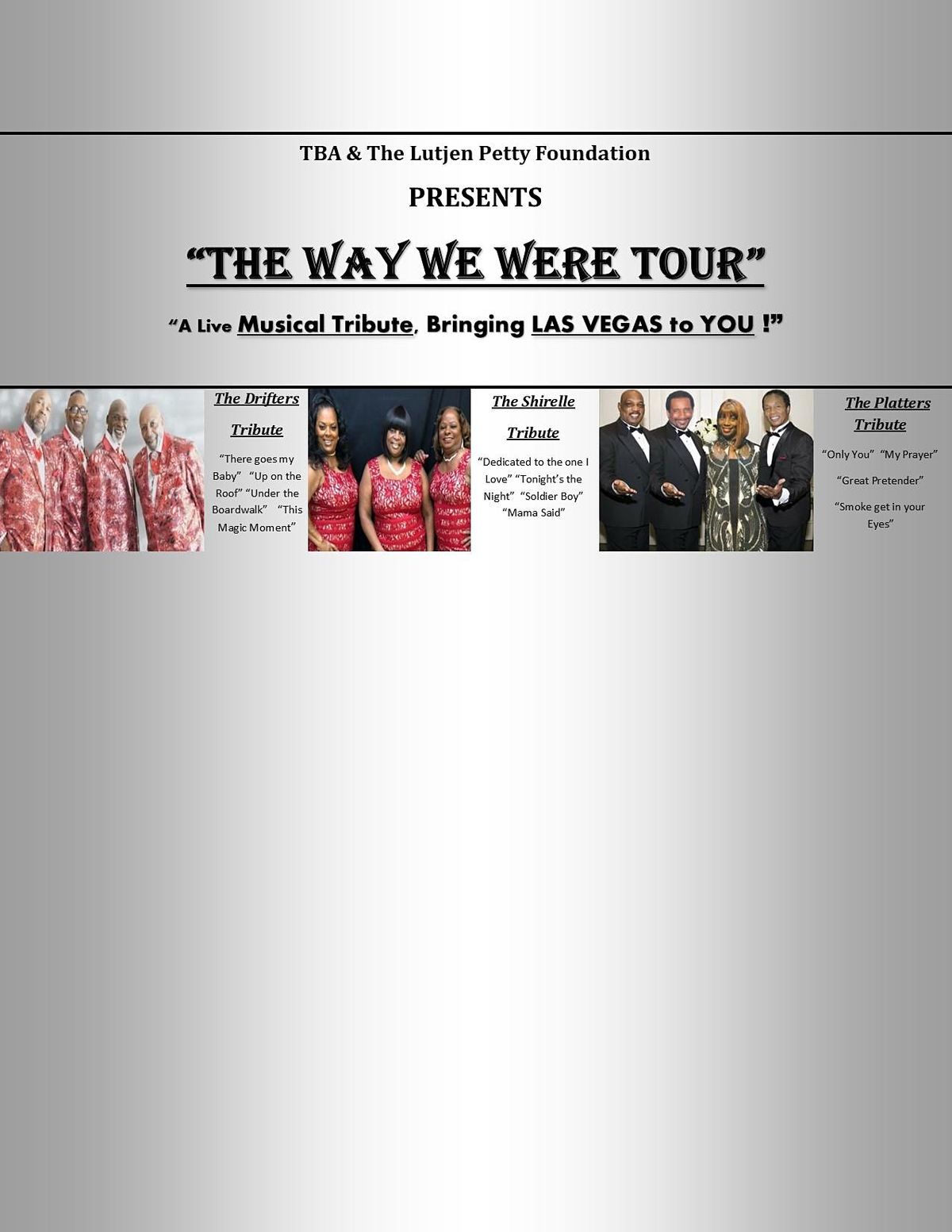 "The Way We Were Tour"