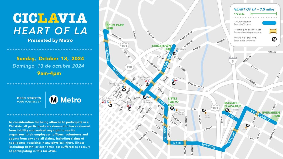 CicLAvia\u2014Heart of LA presented by Metro