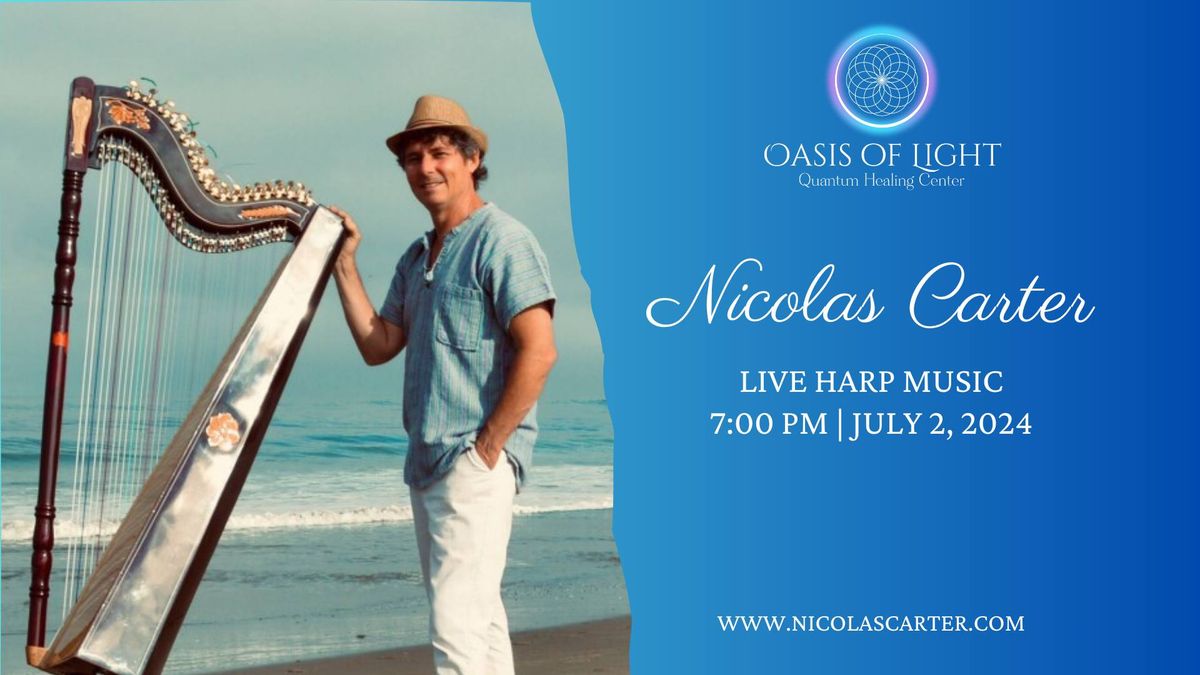 Experience Beautiful Music with Harpist Nicolas Carter
