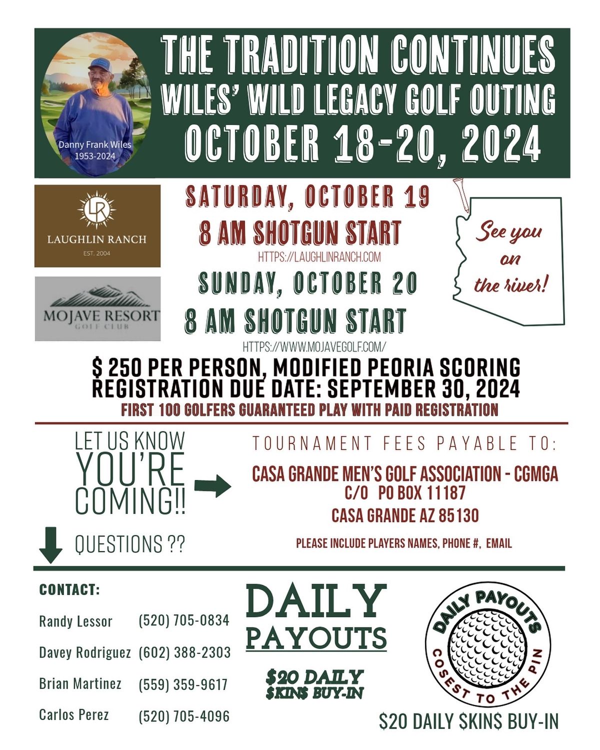 WILES\u2019 WILD WEEKEND OF LAUGHLIN GOLF \u201cThe Tradition continues\u201d