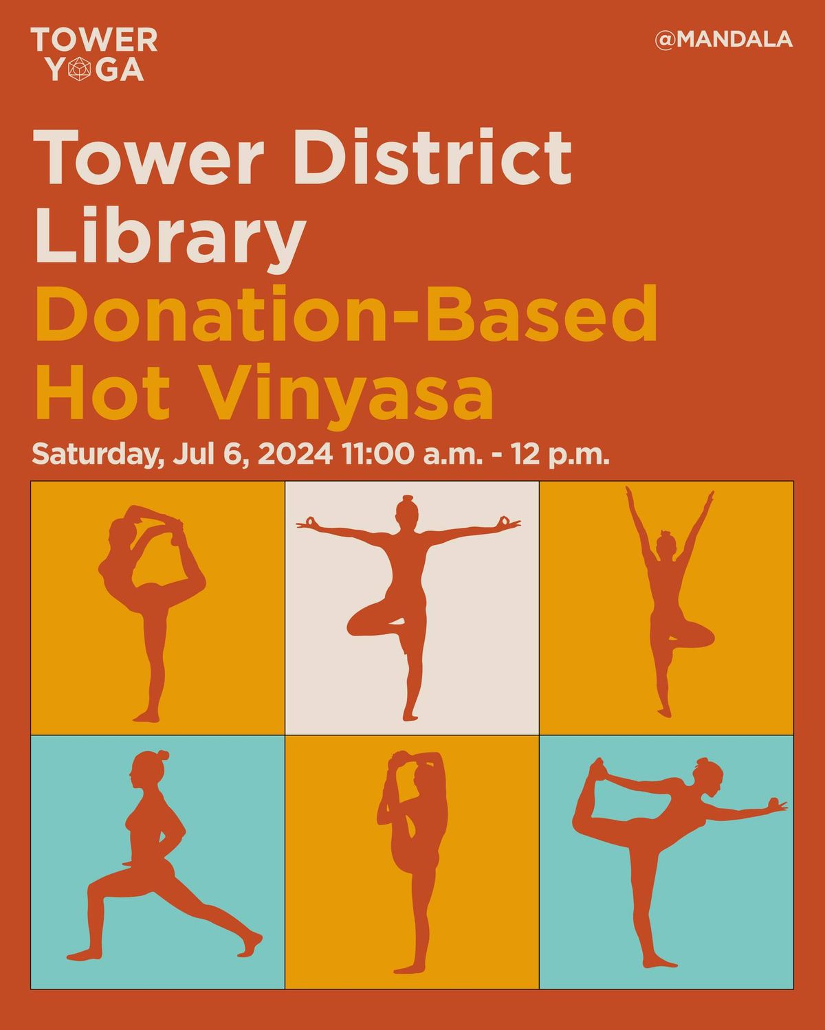 Tower District Library Donation-Based Hot Vinyasa