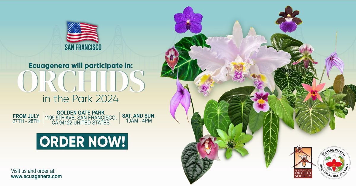 Ecuagenera will participate in Orchids in the Park 2024