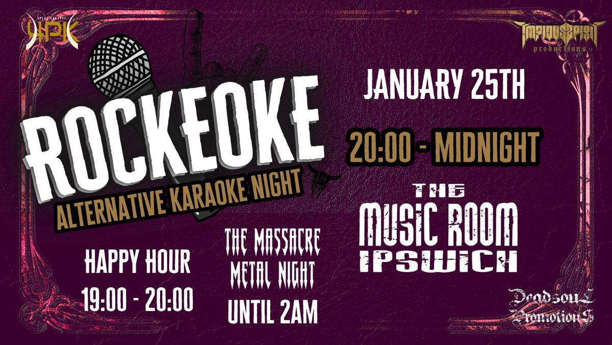 ROCKEOKE @ THE MUSIC ROOM IPSWICH 25\/1\/25