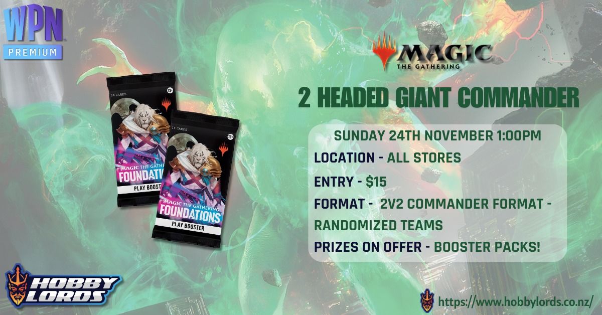 Magic The Gathering - 2 Headed Giant Commander!