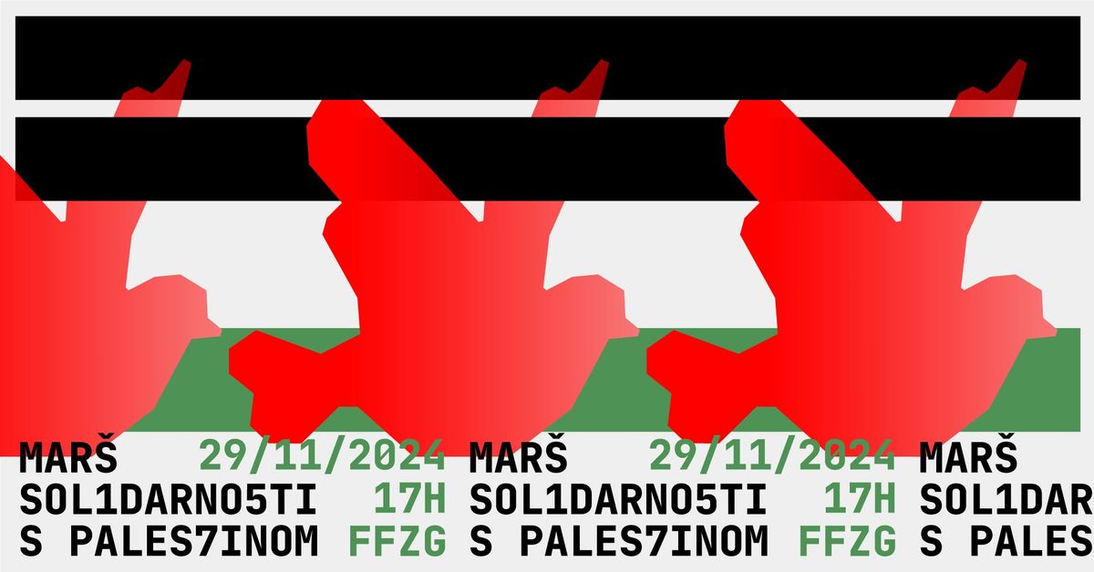 Mar\u0161 solidarnosti s Palestinom