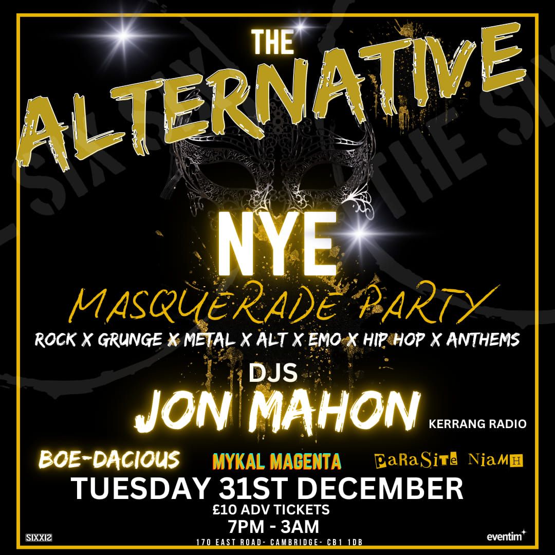  "THE" Alternative NYE Masquerade Party