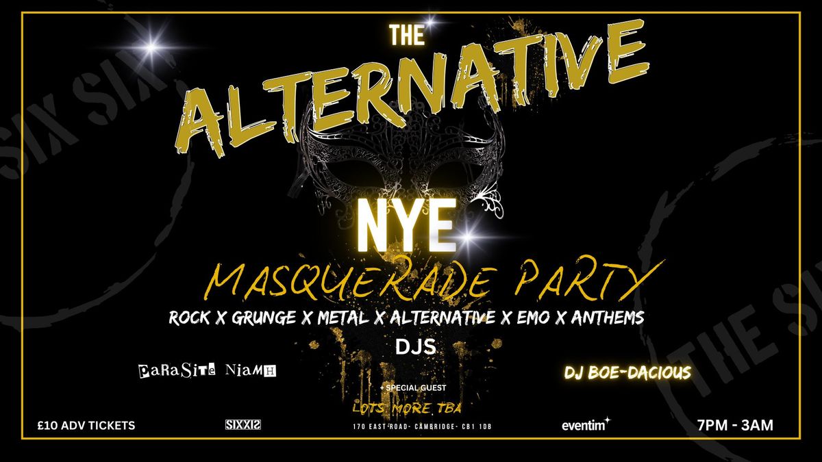  "THE" Alternative NYE Masquerade Party