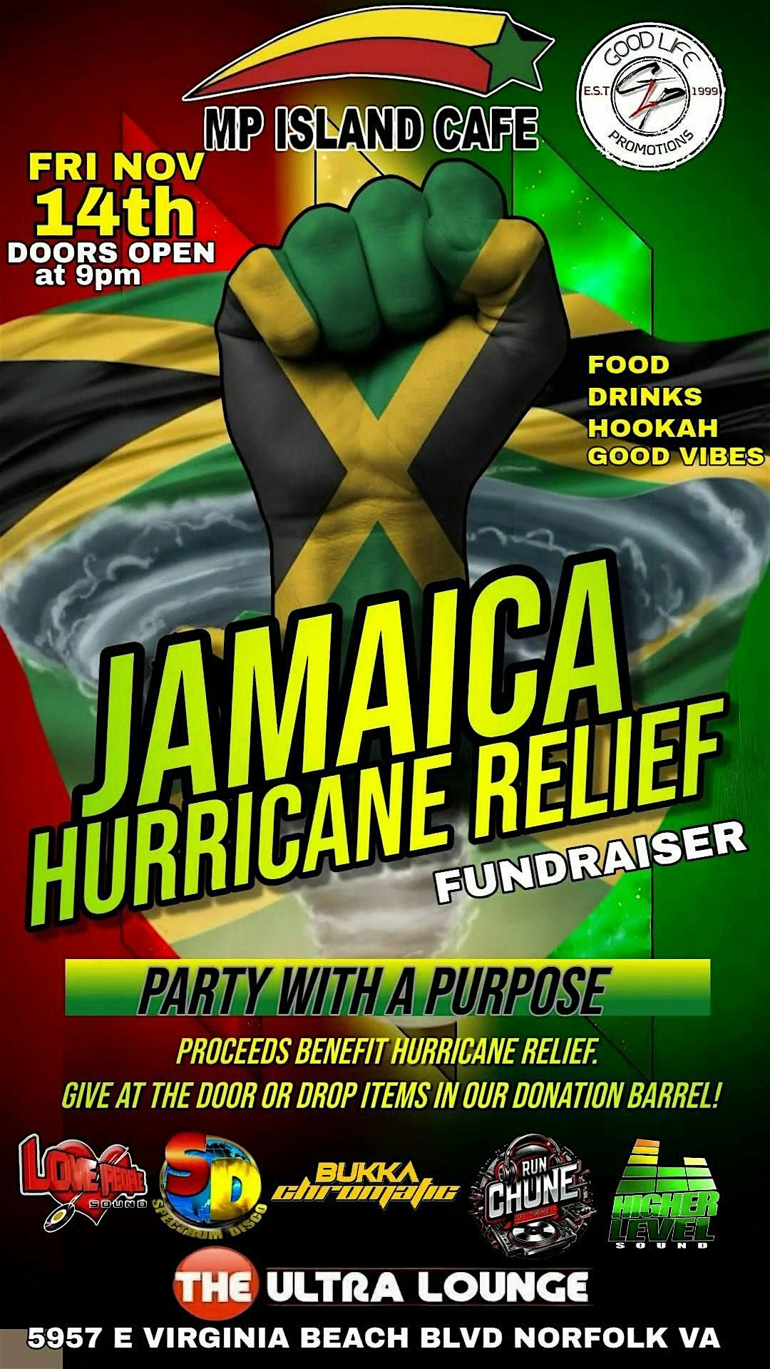 JAMAICA HURRICANE RELIEF FUNDRAISER