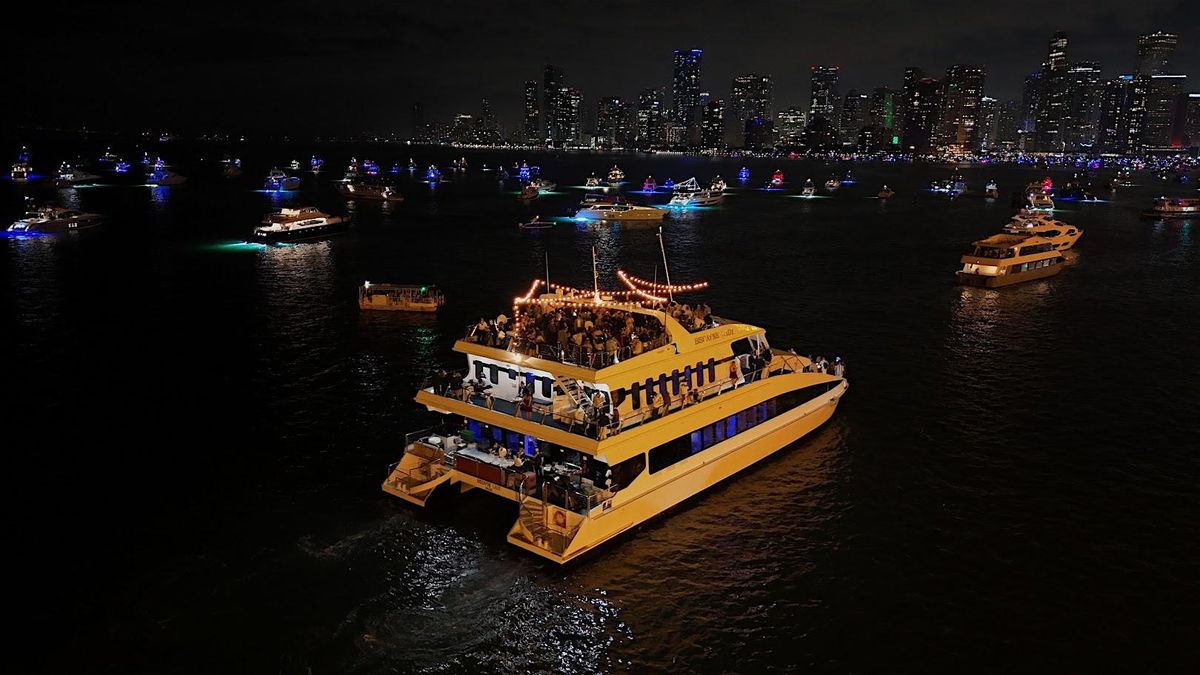 Miami NYE 2025 Fireworks Dinner Yacht Cruise \u2013 All-Inclusive!