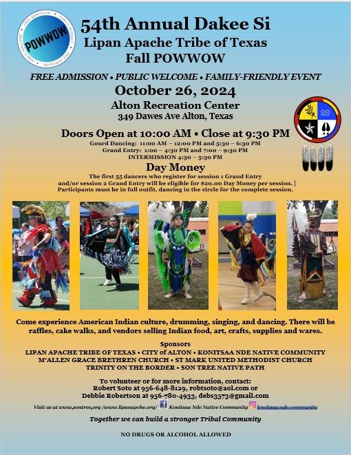 54th Annual Dakee Si Lipan Apache Tribe of Texas Fall POWWOW