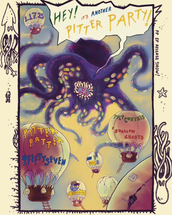 Pitter Patter (EP Release Show) w\/ I Swallow Ghosts + Tilt Contrls + 9FiftySeven at Bottlerocket