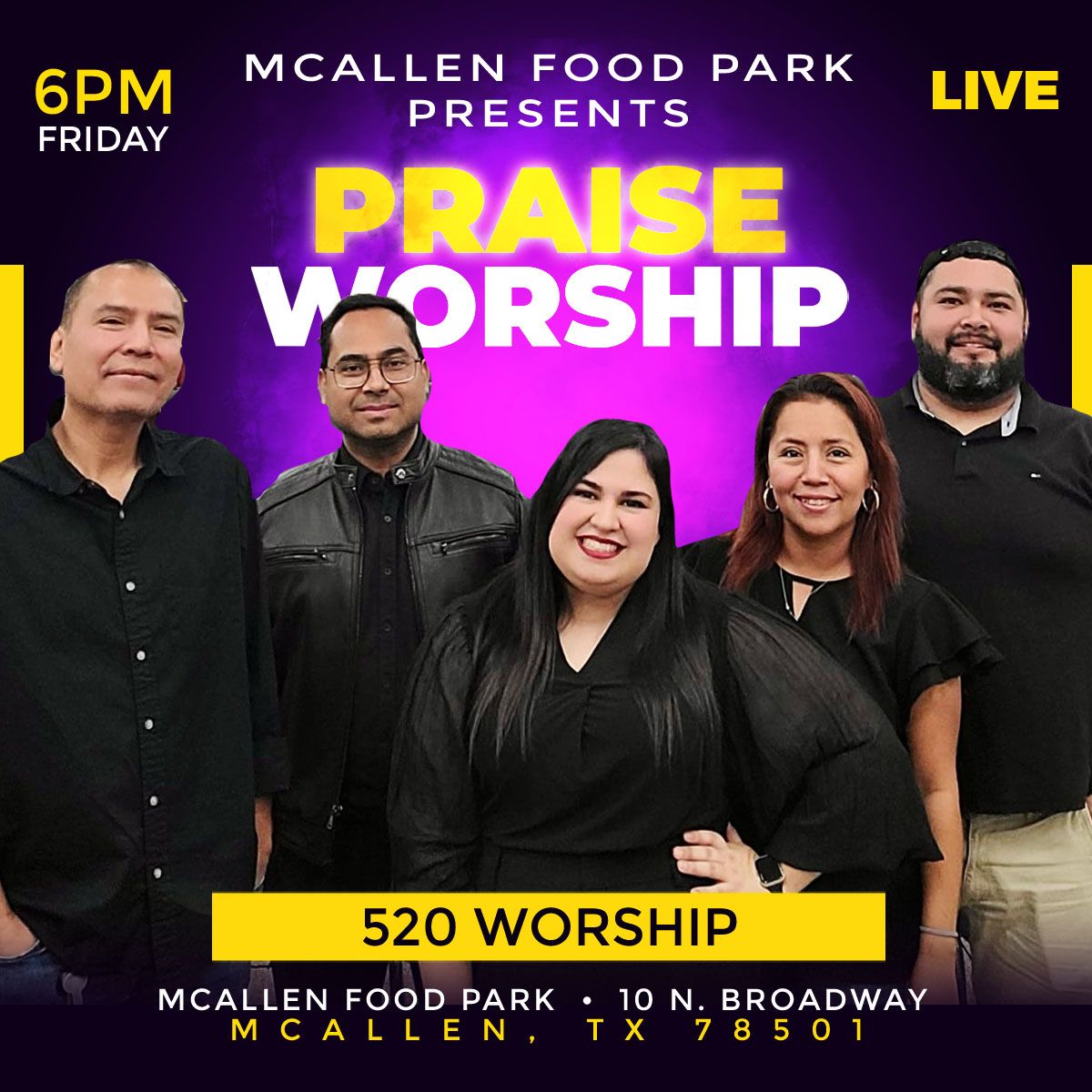 McAllen Food Park Christian Night Praise & Worship