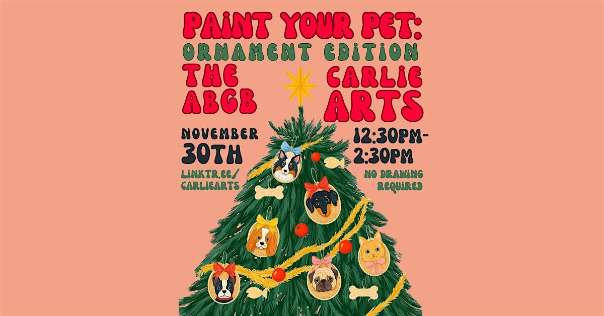 Paint Your Pet: Ornament Edition
