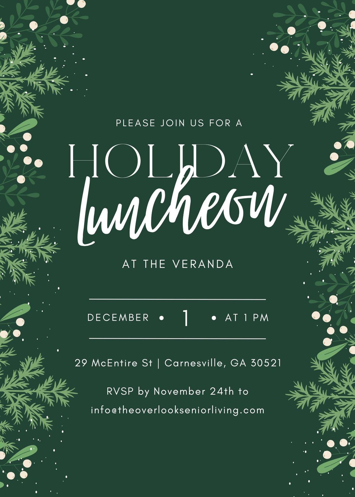 The Veranda Holiday Luncheon