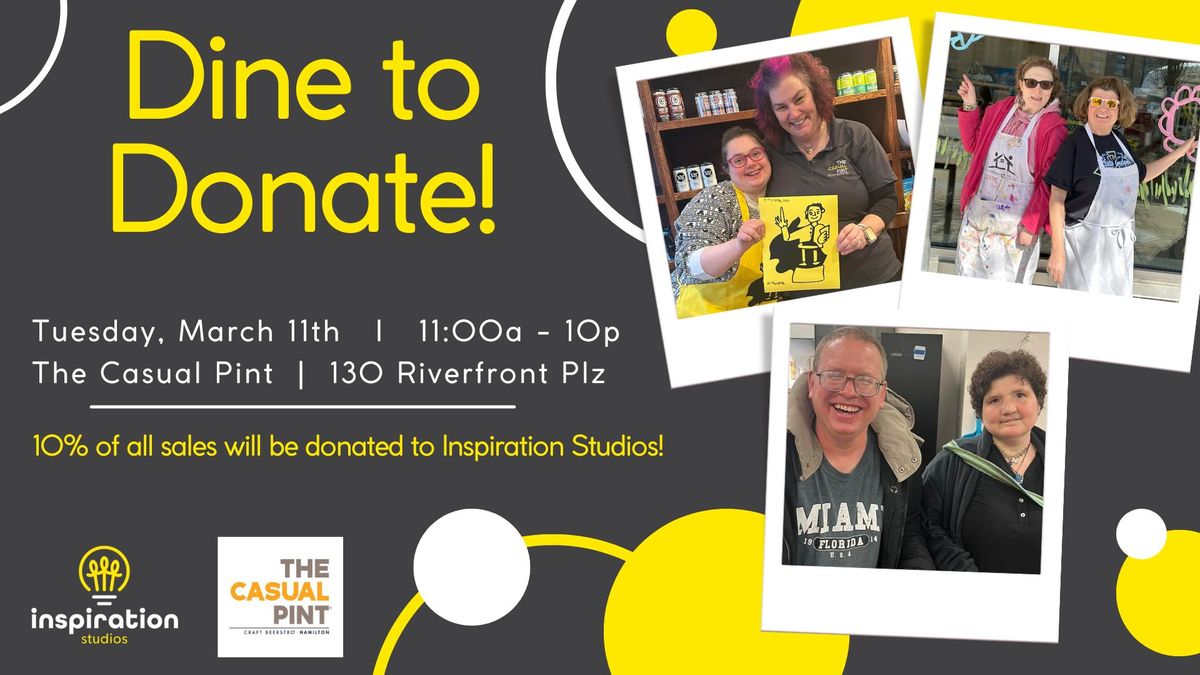 Dine to Donate at Casual Pint 