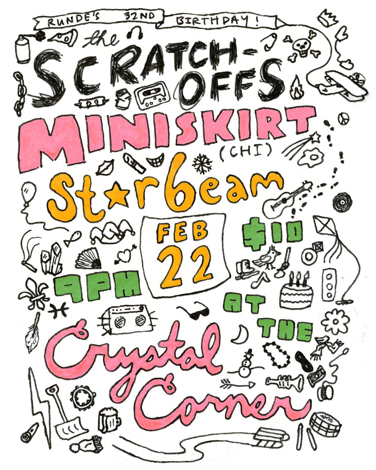 THE SCRATCH-OFFS \/ MINISKIRT (CHI) \/ STARBEAM