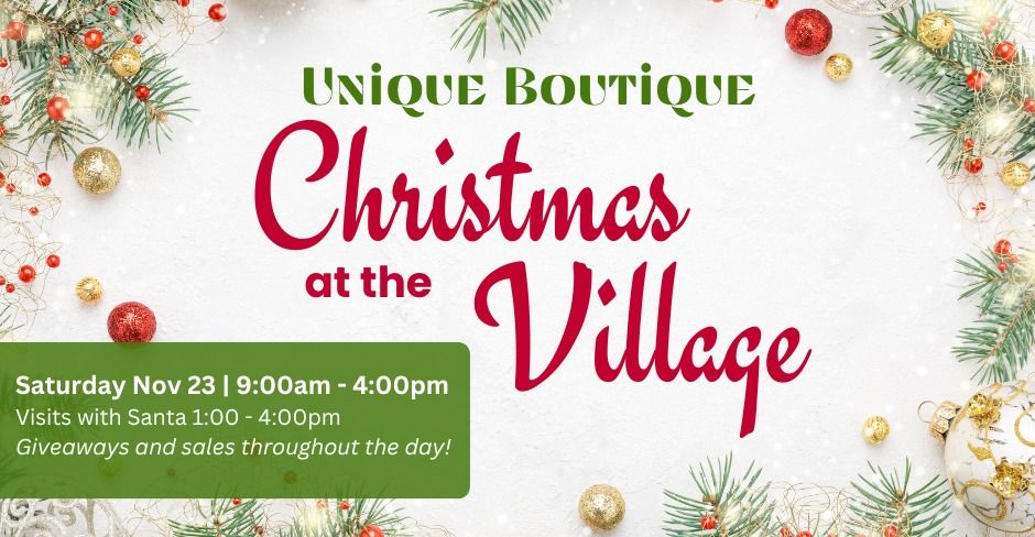 Christmas at the Village + Visits with Santa