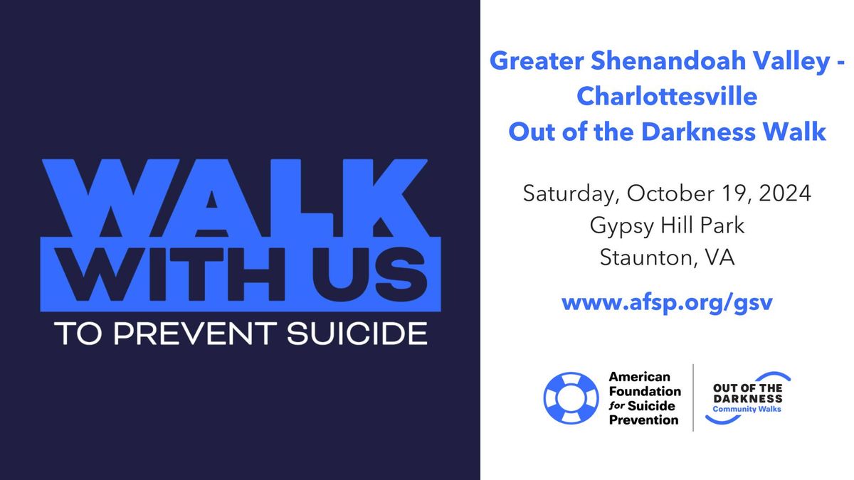 Greater Shenandoah Valley - Charlottesville Out of the Darkness Walk