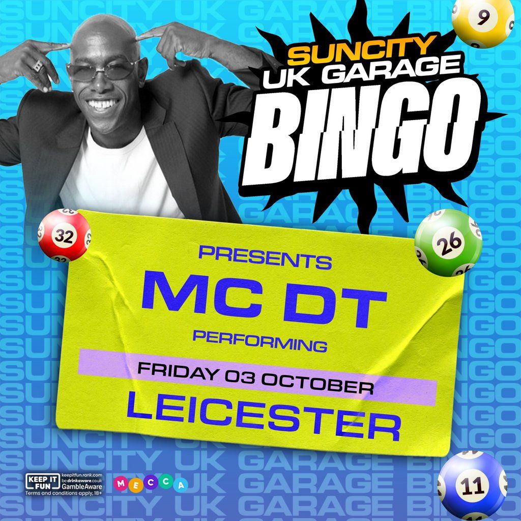UK GARAGE BINGO with MC HARVEY SO SOLID| LEICESTER