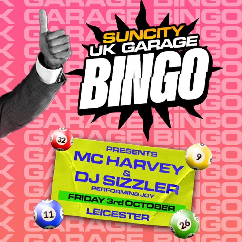 UK GARAGE BINGO with MC HARVEY SO SOLID| LEICESTER