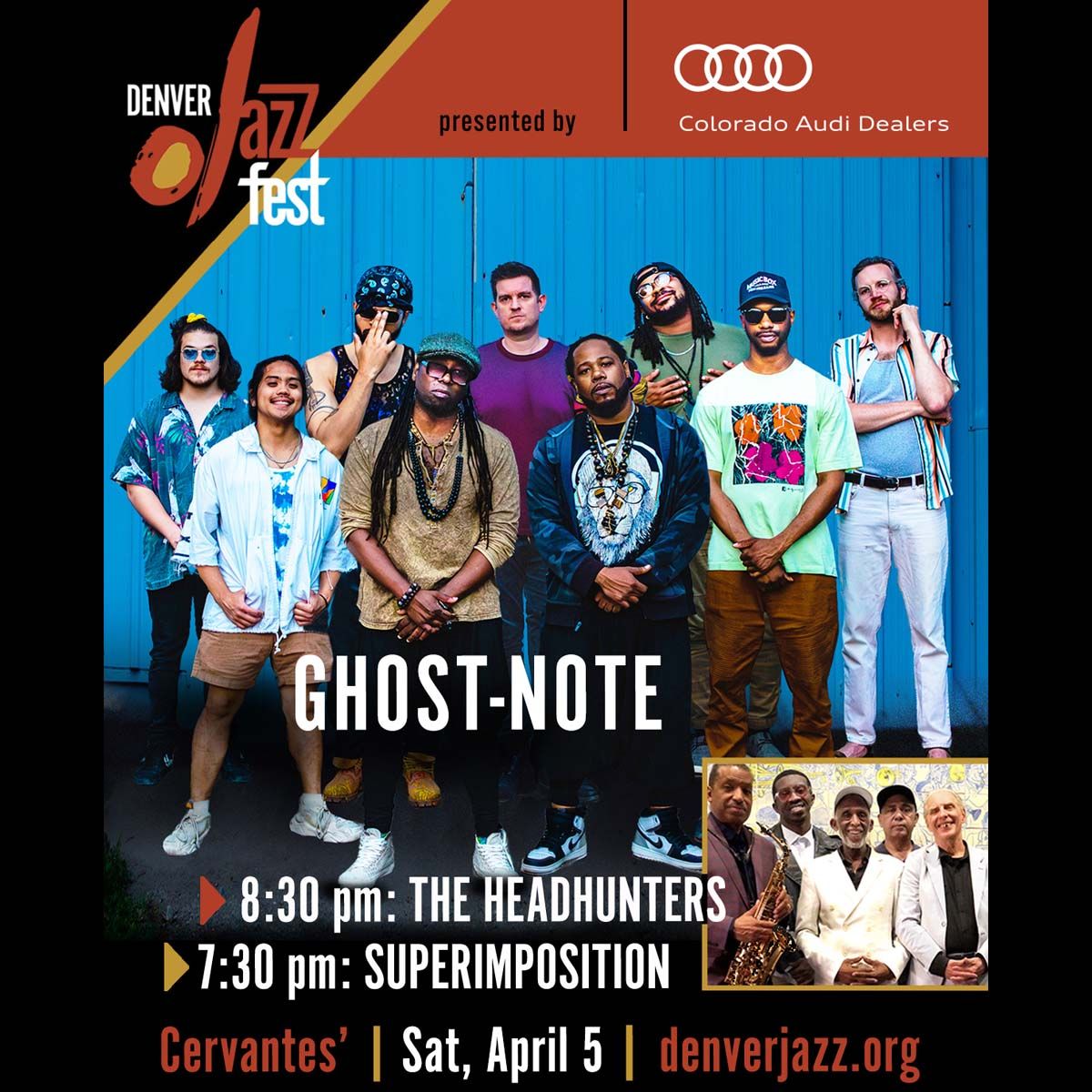 Denver Jazz Festival Presents: Ghost-Note w\/ The Headhunters, Superimposition