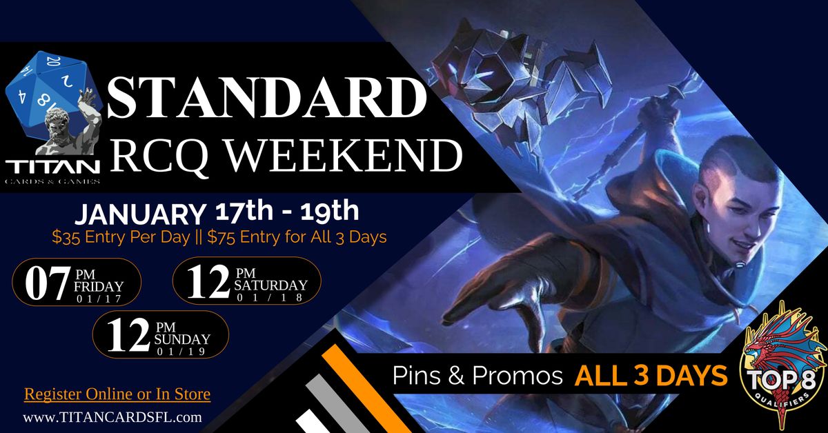 STANDARD Regional Championship Qualifier Weekend!