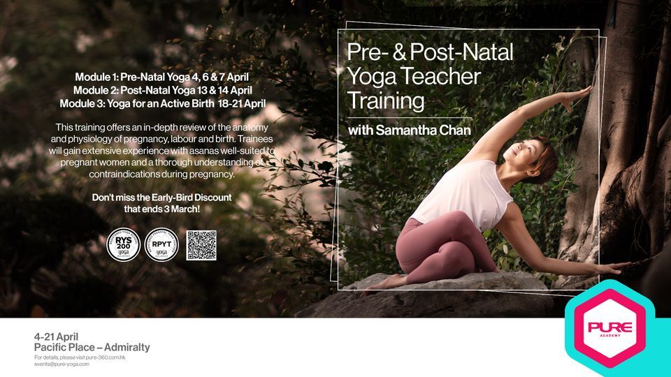 PRE- & POST-NATAL YOGA TEACHER TRAINING WITH SAMANTHA CHAN