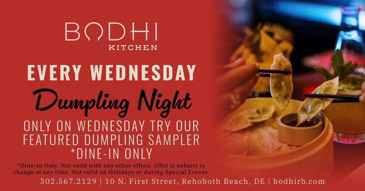 Dumpling Night on Wednesdays at Bodhi Kitchen 