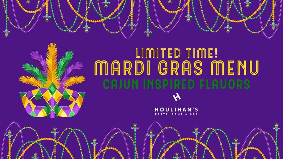 Mardi Gras Cajun Flavors Menu!, Houlihan's (Denton, TX), 17 February to