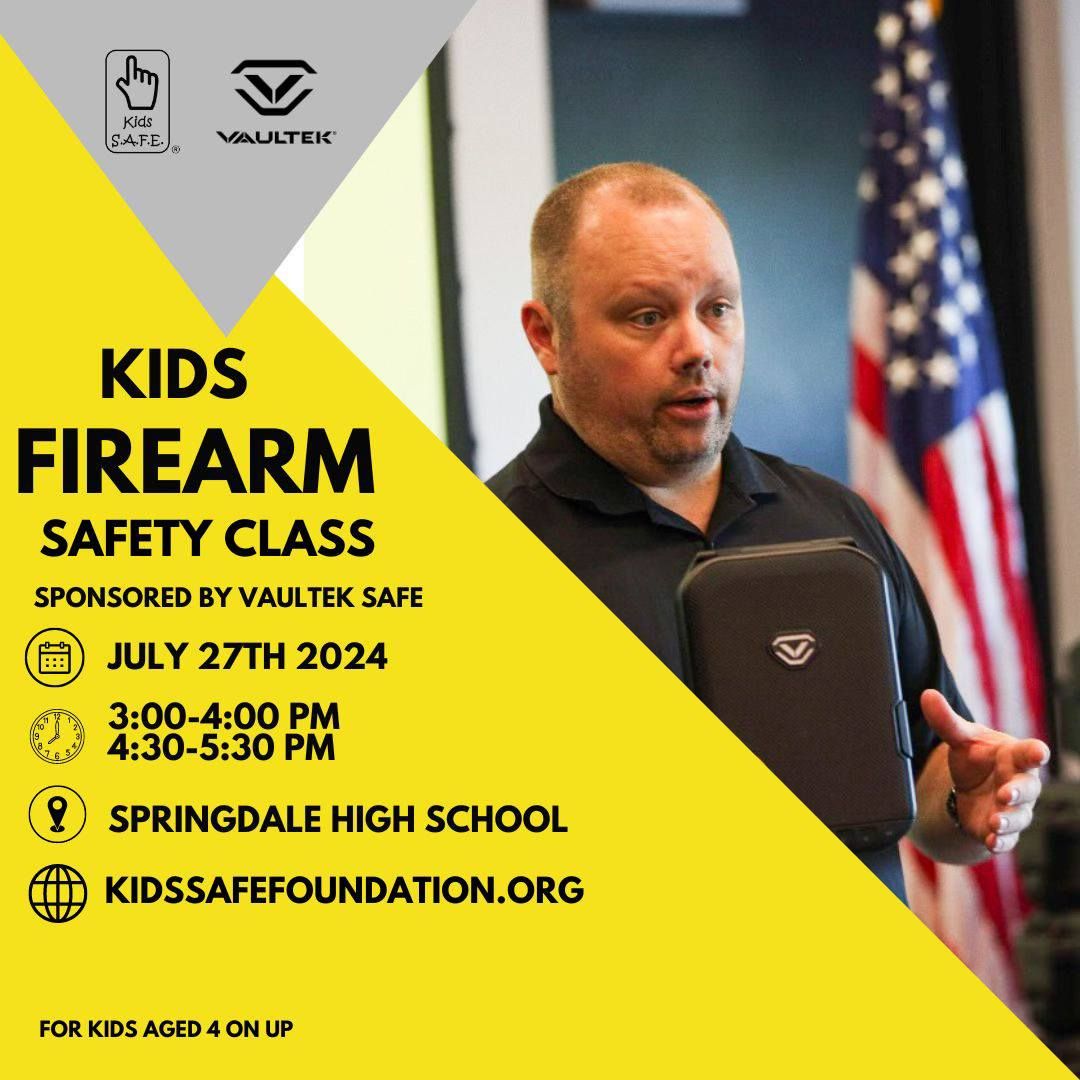 Kids Firearm Safety 1 @ Springdale High School Sponsored By Vaultek Safe