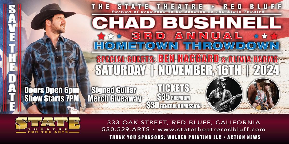 Chad Bushnell 3rd Annual Hometown Throwdown 