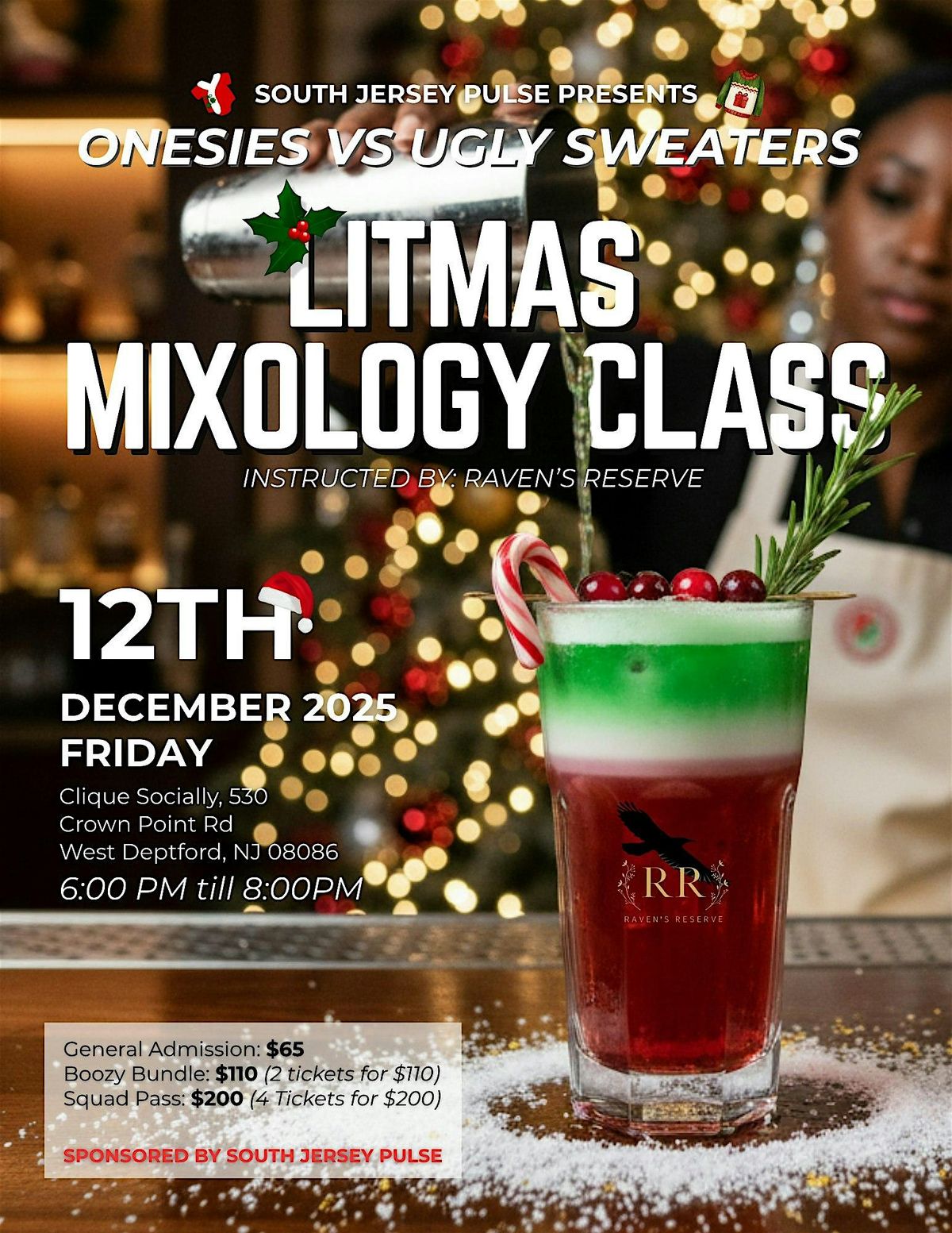 Litmas Mixology Class: Onesies VS Ugly Sweaters