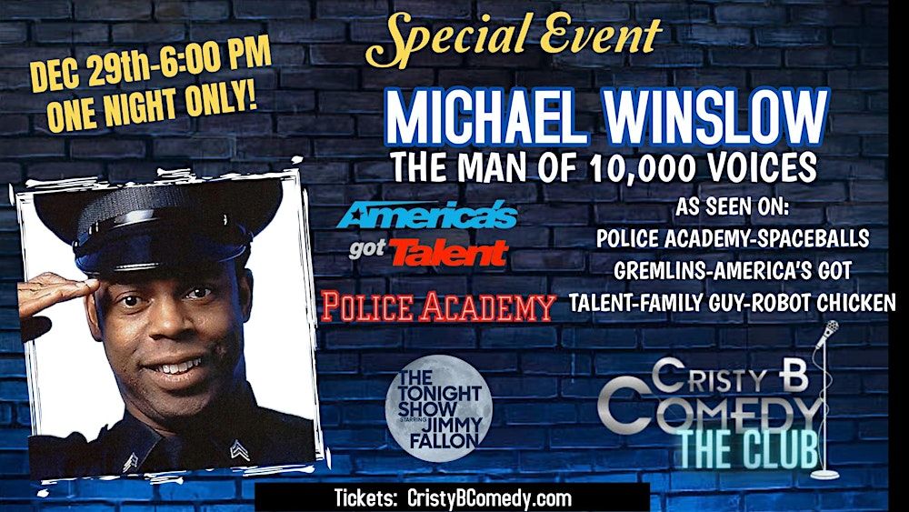 MICHAEL WINSLOW  LIVE Sunday Night!