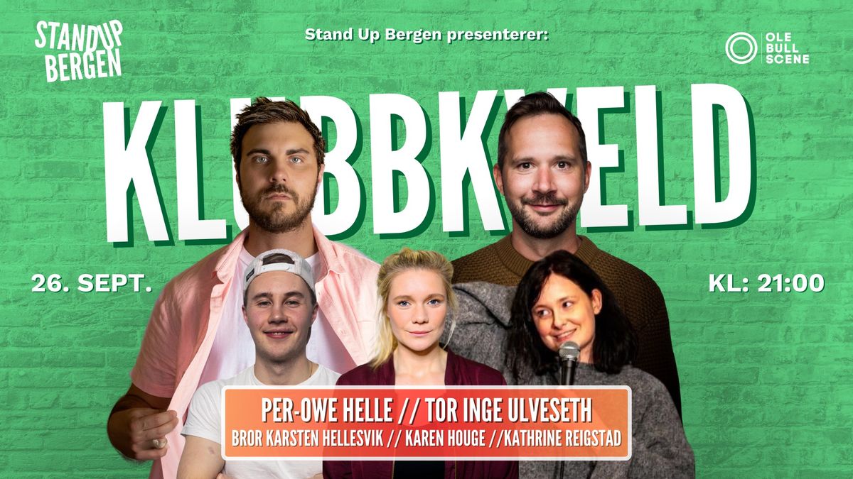 KLUBBKVELD MED STAND UP BERGEN